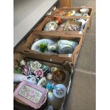 Three boxes of miscellaneous pottery etc