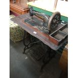 A Bradbury & Co treadle sewing machine