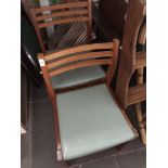 Two teak chairs
