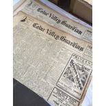 A quantity of 1950s Colne Valley Guardian newspapers