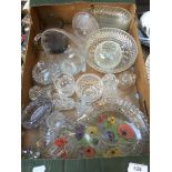 A box of glassware