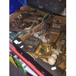 2 boxes of vintage tools