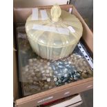 A box of mixed costume jewellery