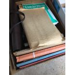 A box of sheet music books etc