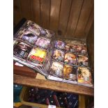 A folder of Doctor Who collector cards