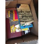 A box of misc books