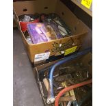 4 boxes of misc tools, garageware, etc.