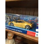 A boxed Lamborghini remote control car