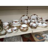 A quantity of Royal Albert Old Country Roses, approx 96 pieces, together with 6 coasters in