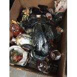 A box of gothic and horror ornaments