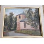 Vera Watts (20th century), oil on canvas, 24cm x 19cm, signed lower right, framed.