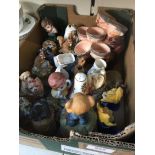 A box of various figures