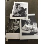 5 vintage prints of Hollywood stars