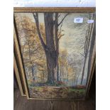 W. Robinson, forest scene watercolour, signed and dated 1879 lower left, 38cm x 55cm, framed and
