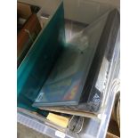 A box of pictures and prints, books etc