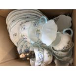 A quantity of Shelley china and a Hummel figure