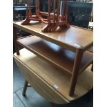 A teak 2 tier coffee table