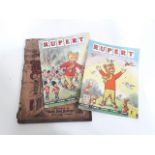 Two Rupert adventure books no. 46 & no.50 and Pictures of ye Olde Liverpool.