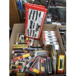 A good quantity of various train sets, track, control systems , accessories, transformers, etc to