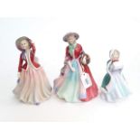 A group of three Paragon figures comprising Lady Evelyn, Lady Marilyn and Miss Susan.