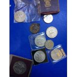 Quantity of commemorative coins, festival of Britain etc and 1922 Preston Guild.