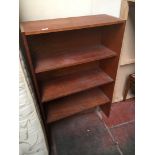 A teak bookcase