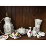 A mixed lot of china including Coalport, Mintons, Royal Adderley, Aynsley etc.