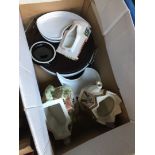 A box including Sadler and Leonardo collectors teapots etc