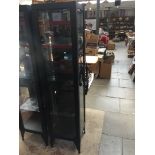 A glazed display cabinets - with interior lighting.