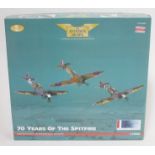 Corgi The Aviation Archive 70 Years of the Spitfire Johnnie Johnson 3 Piece Set - MkI, MkVB & MkIX