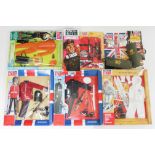 Action Man accessories comprising Frogman, Famous British Regiments, The Movable Fighting Man &