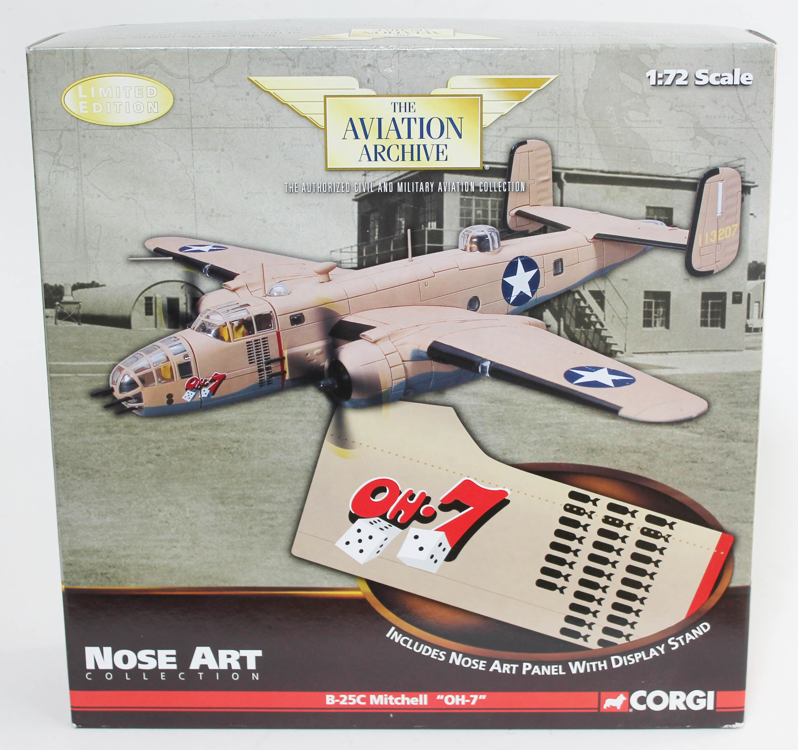 Corgi The Aviation Archive Nose Art Collection B-25C Mitchell "OH-7", 445th Bombardment Squadron/