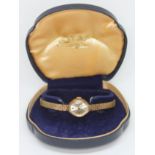 A hallmarked 9ct gold Rotary wristwatch, gross wt. 15.41g, with box.