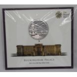 Royal Mint Buckingham Palace 2015 £100 silver proof commemorative coin.