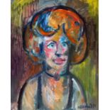 James Lawrence Isherwood (1917-1989), "Fenella Fielding as French Colette Oxford", oil on board,