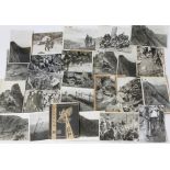 A quantity of WWII military history general staff photographs depicting various scenes from Burma,