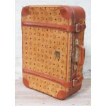 A vintage Modern Creation Munich MCM leather suitcase serial number B5708, length 66cm.