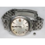 A vintage 1960s Omega Seamaster Cosmic automatic stainless steel wristwatch 166.022, with signed