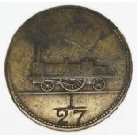 A 19th century St Helens Canal & Railway Pass Check brass token.