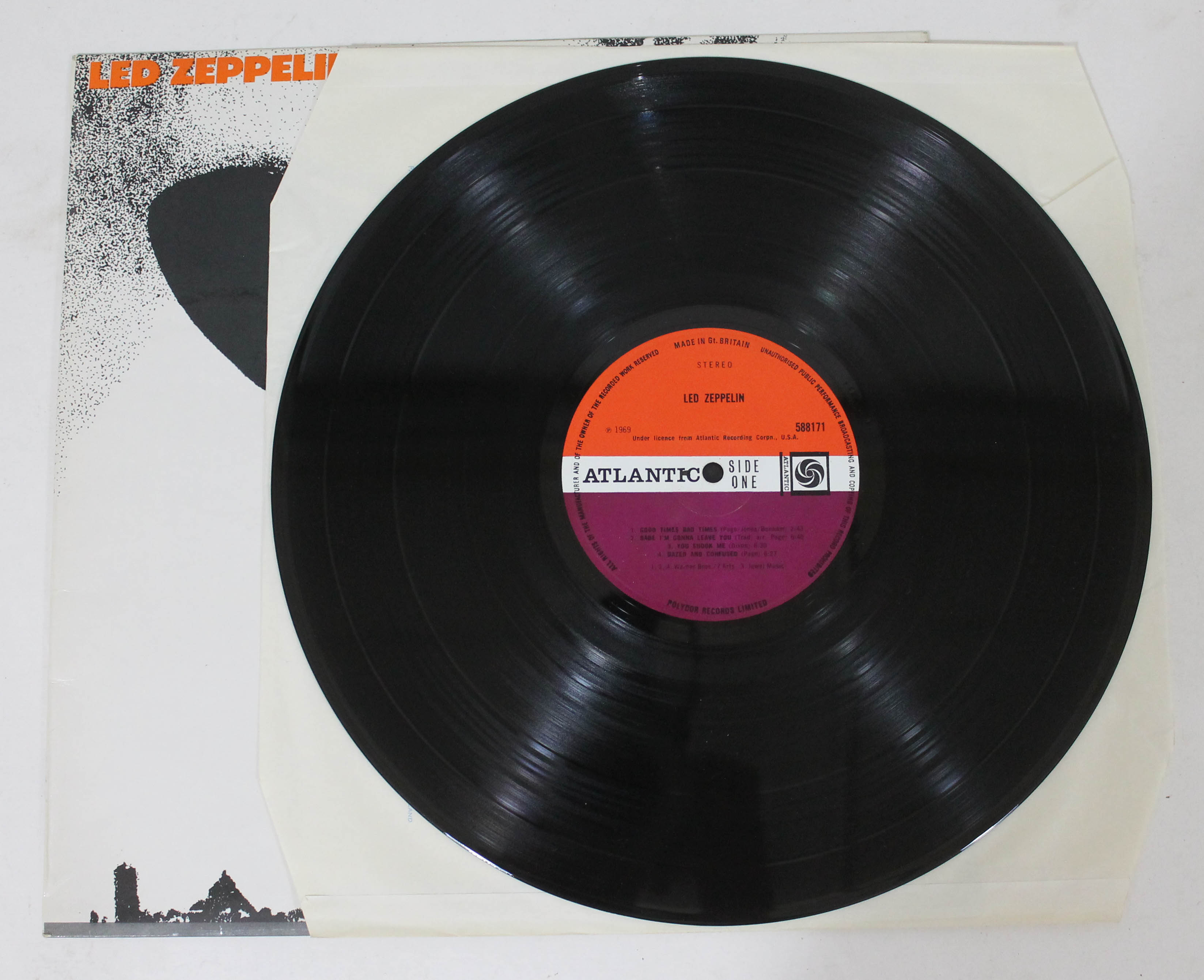 Led Zeppelin - Led Zepplin UK 1968 later pressing stereo LP Atlantic 588171 - Image 5 of 6