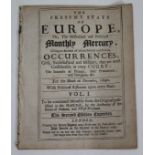 A 17th century political publication 'The Present State of Europe...', printed for Henry Rhodes