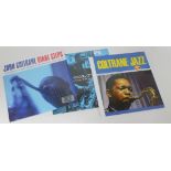 3x John Coltrane reissues comprising: Blue Train, Coltrane Jazz and Giant Steps