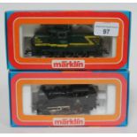 Marklin 3000 0-6-0 Locomotive DB 89 006 and Marklin 3149 Diesel engine 8024 FSR, both in original