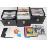 A collection of mainly pop singles, from 1968 to 1990, approx. 266 45s in three carry cases
