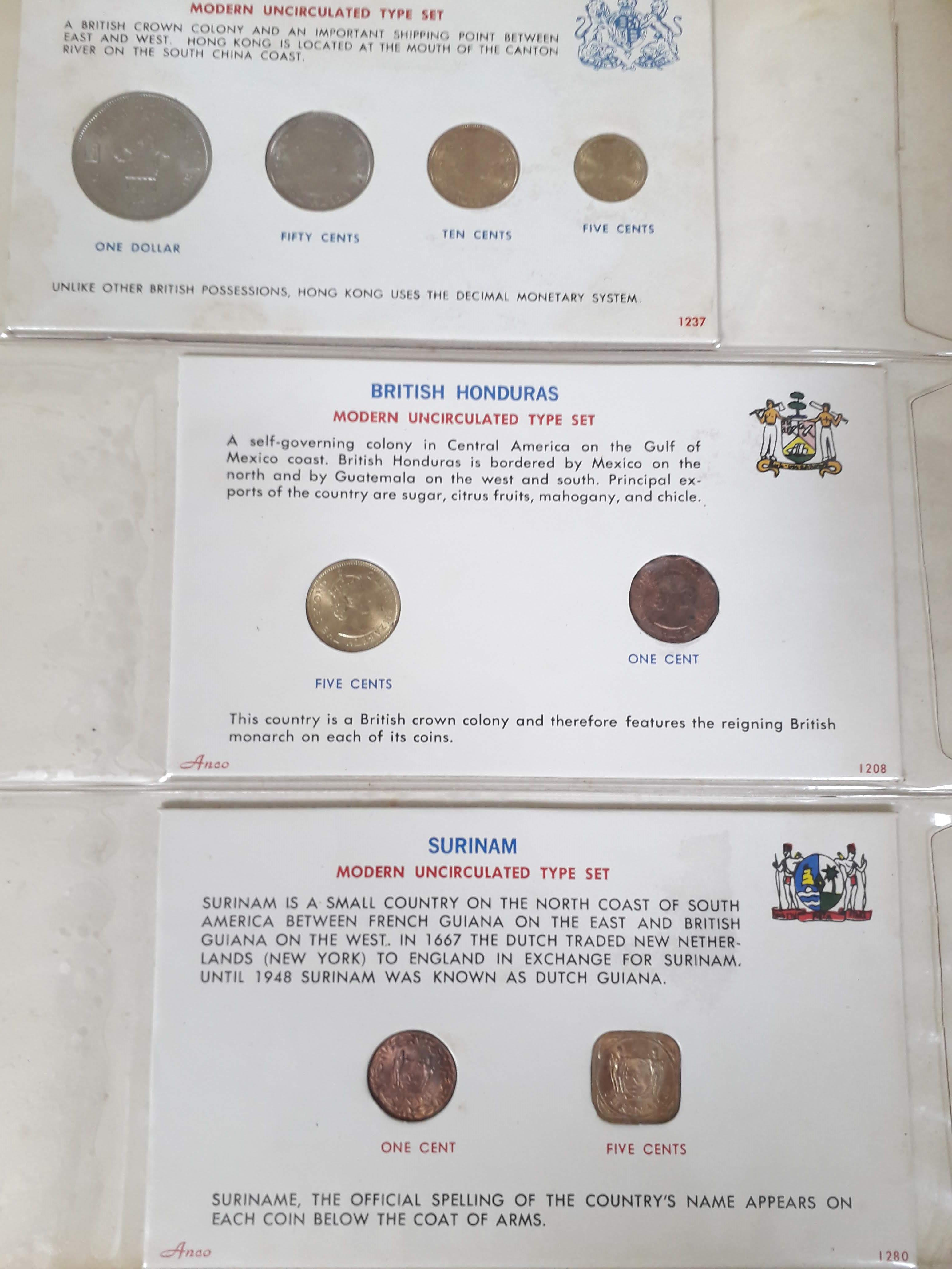 An album of GB and world coins, mainly proof sets, mid 20th century. - Bild 12 aus 12