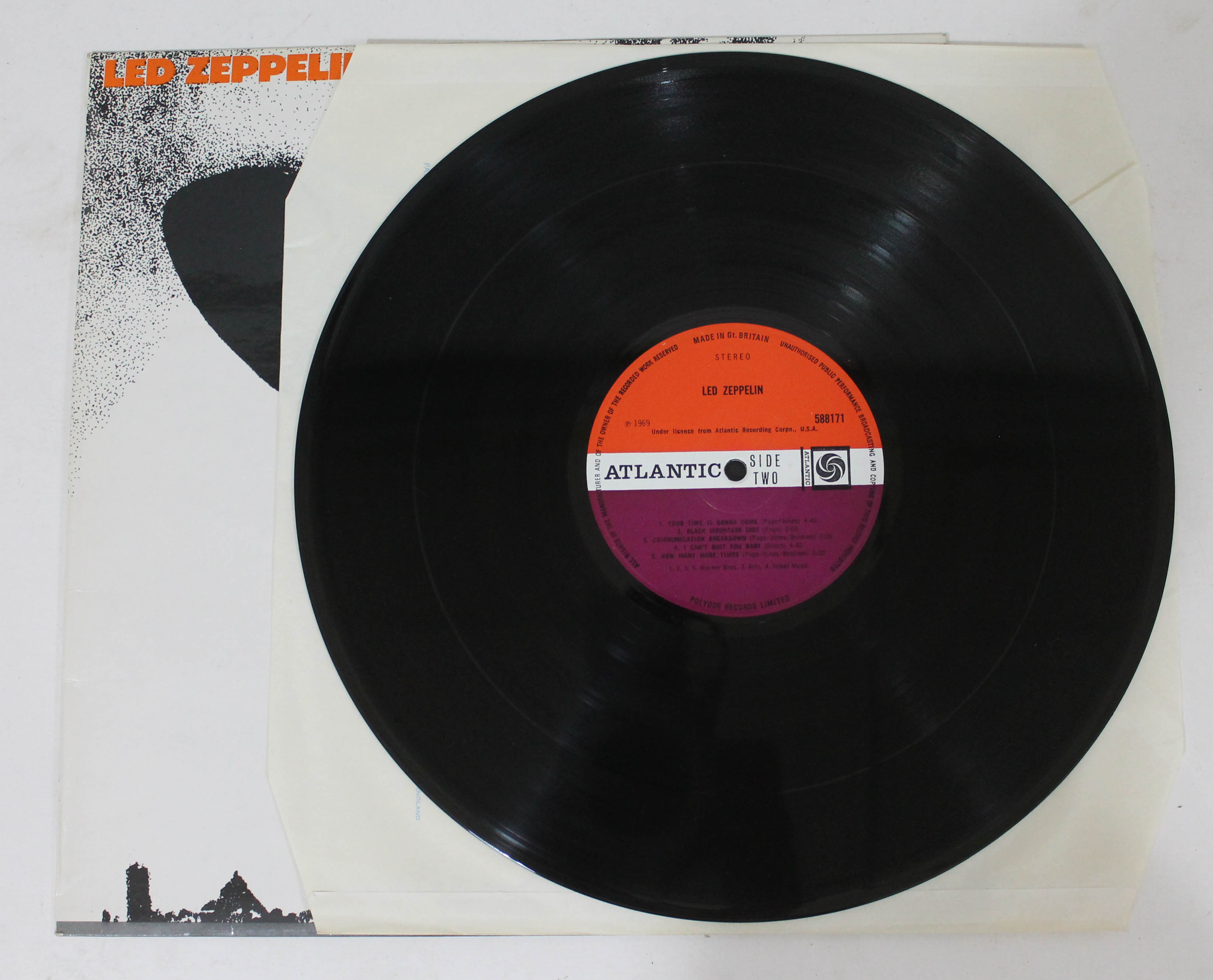 Led Zeppelin - Led Zepplin UK 1968 later pressing stereo LP Atlantic 588171 - Image 3 of 6