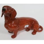 A large Beswick Dachshund, length 40cm.