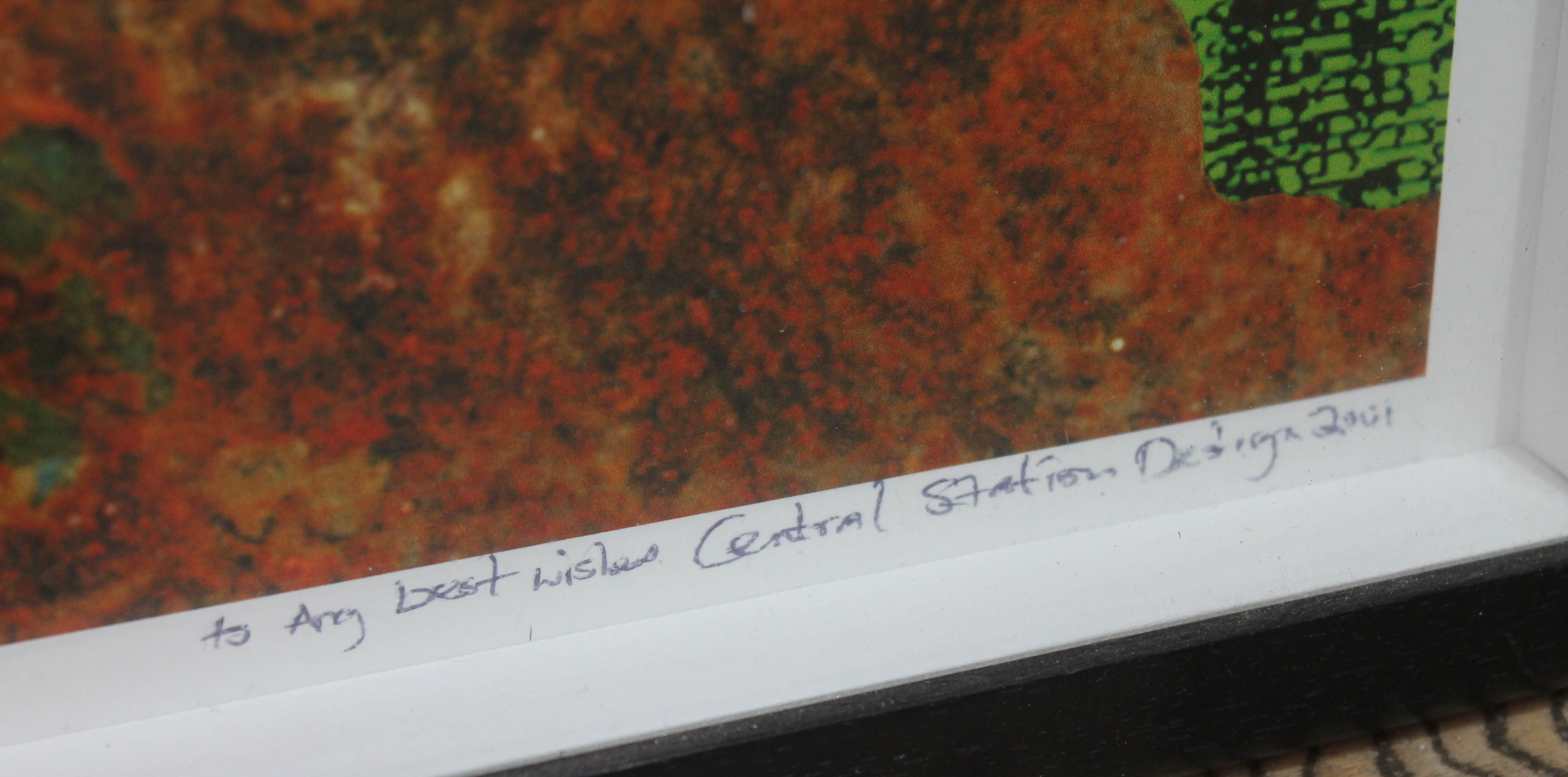 A pair of Central Station Design digital prints, each inscribed 'To Ang Best Wishes Central - Bild 3 aus 4