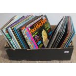 A box containing over 80 Lps including Rock n roll, Easy Listening and Folk etc