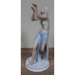 A Rosenthal Art Deco style porcelain figure "Prayer Dancer", height 25cm.